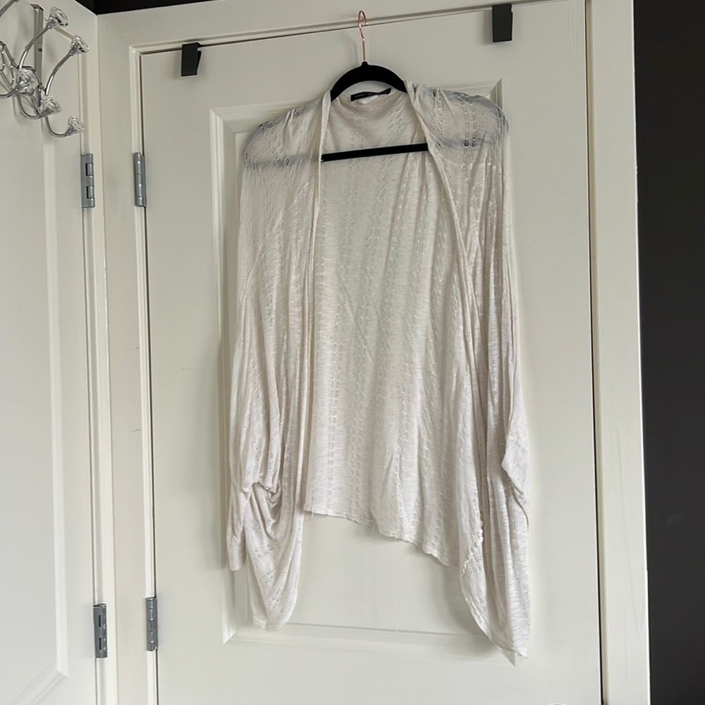 Sheer White Cardigan